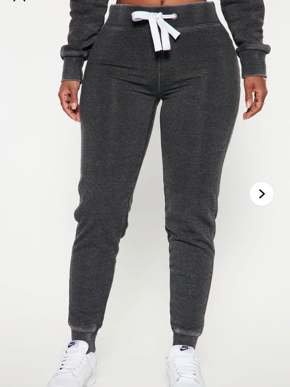 Women's fashion nova Charcoal Drawstring Jogger Pants - Casual Comfort